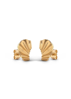 Mini wave earring Forgyldt Enamel 